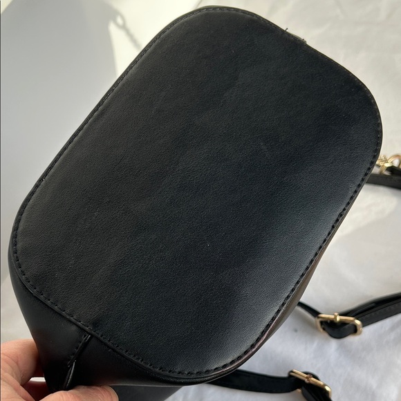 Call It Spring Black Quilted Backpack with Gold Accents - Picture 9 of 12